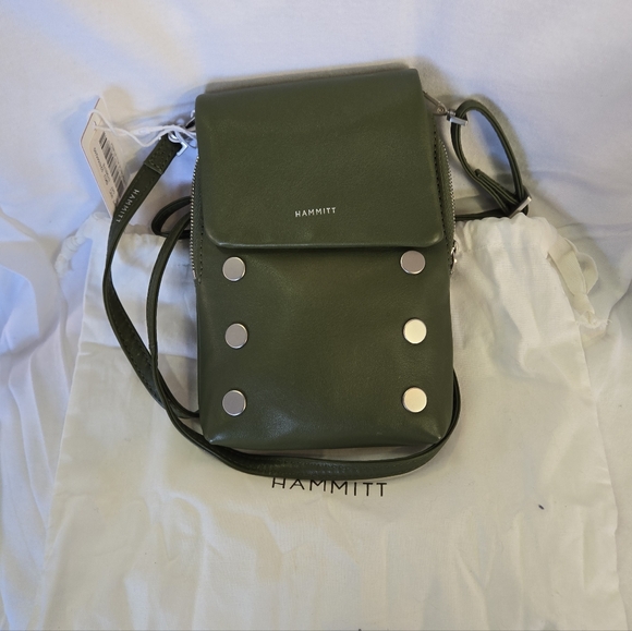 Hammitt Handbags - NWT Hammitt VIP MOBILE - Landscape Green/Brushed Silver